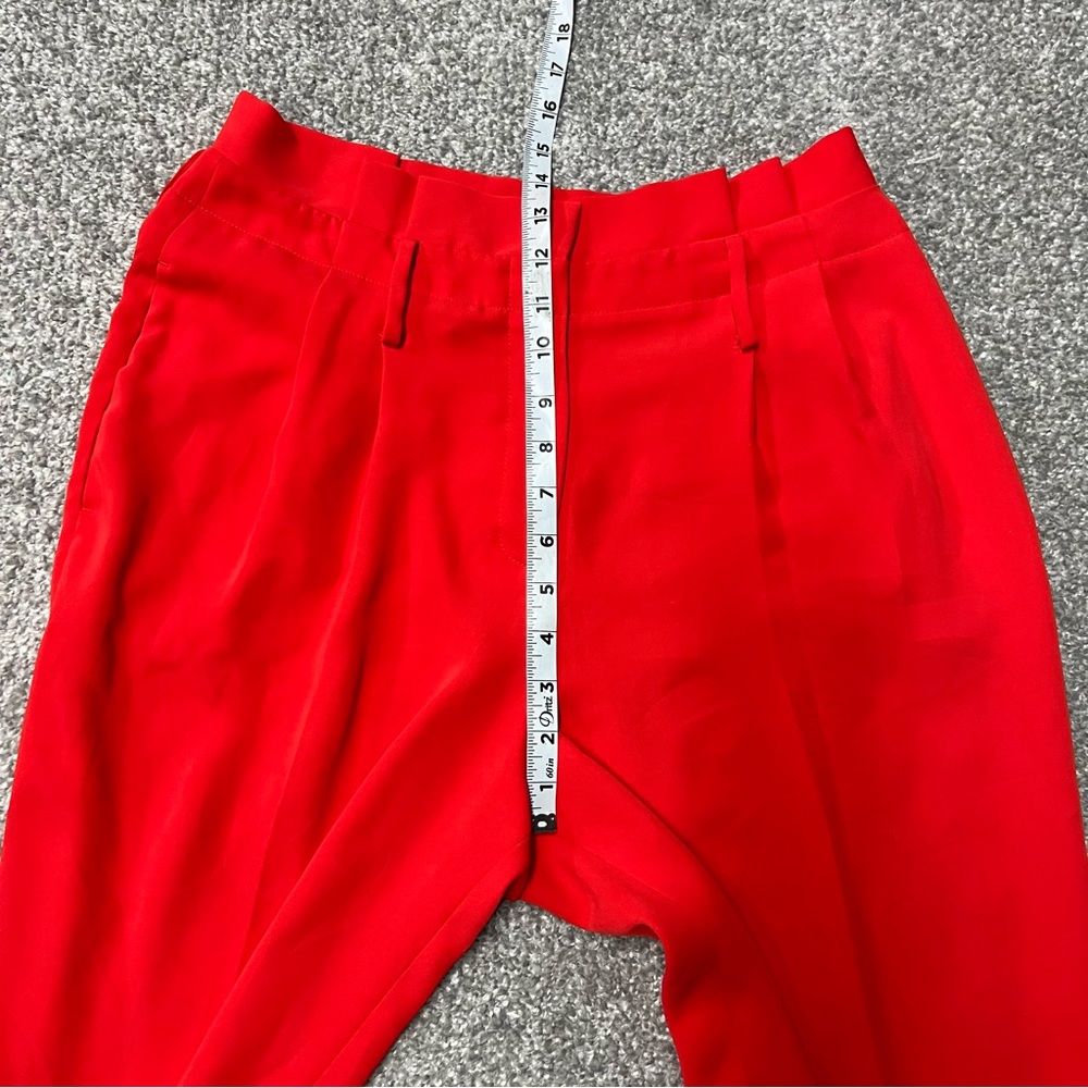 Boden Pants Womens 8R Orange Melina Tapered Leg Trouser Dress Pants Paperbag - Picture 4 of 8